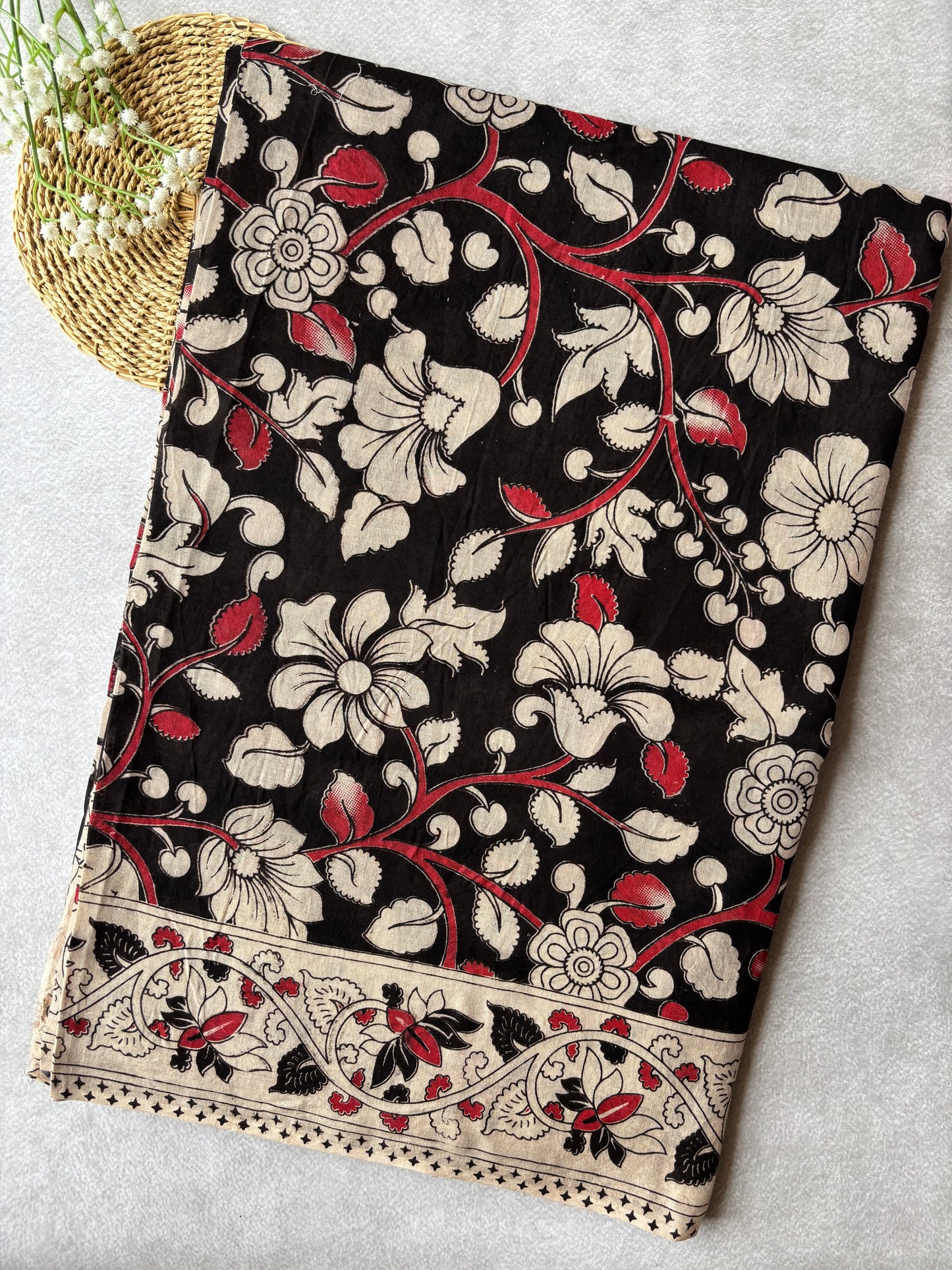 Kalamkari Cotton - Black
