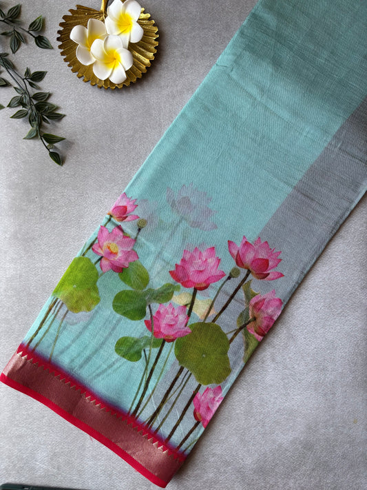 Mangalagiri silk digital print