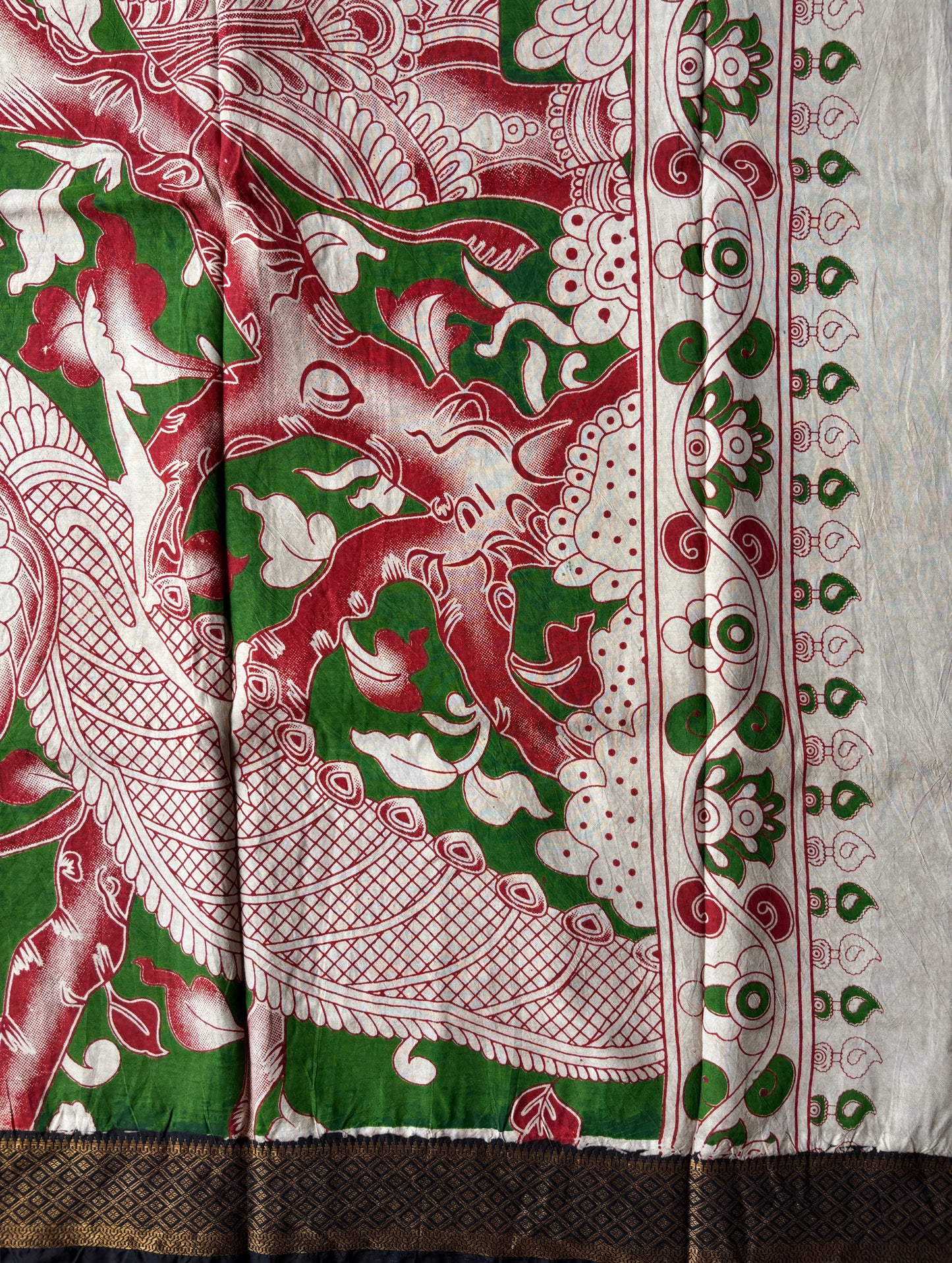 Kalamkari Chennur Silk - Green
