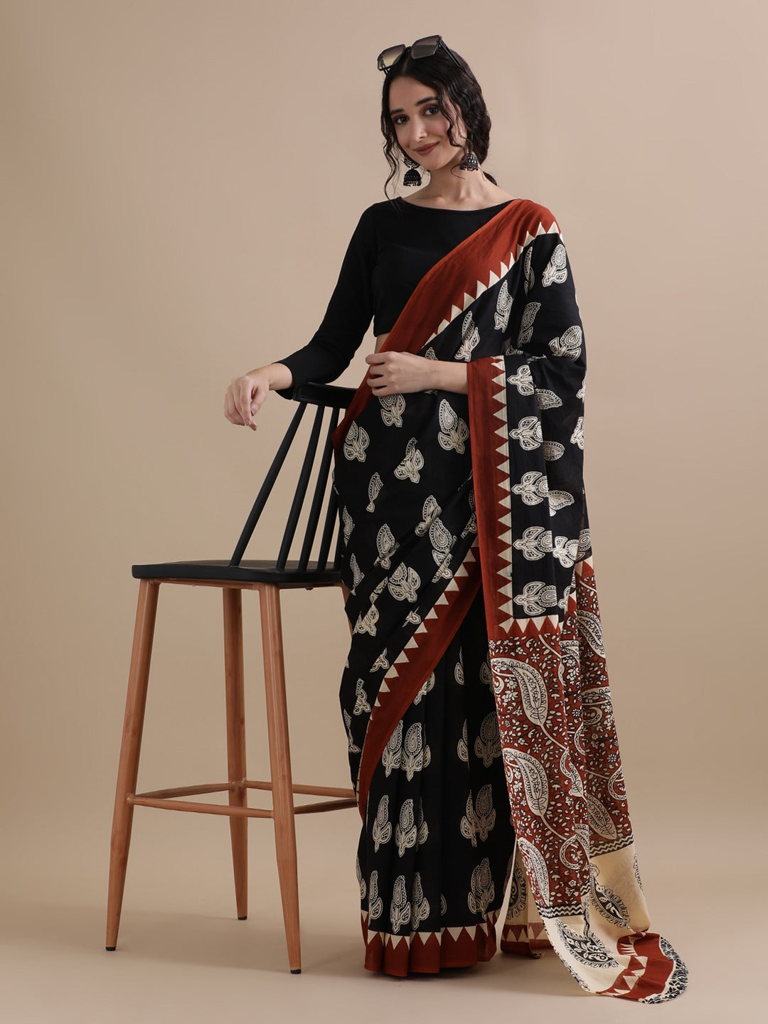 Mul Cotton - Black & Brown