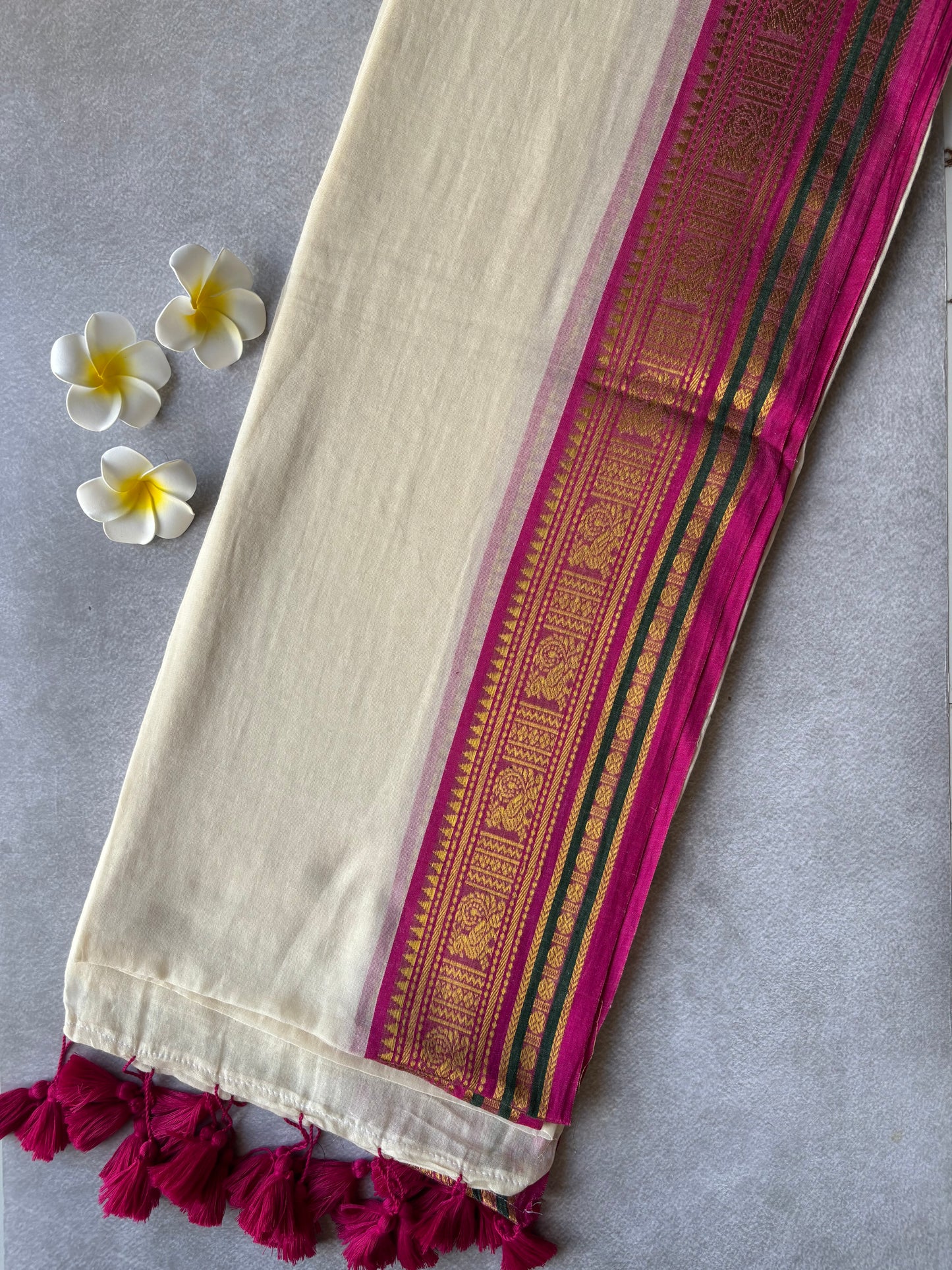 Mul cotton kanchi border