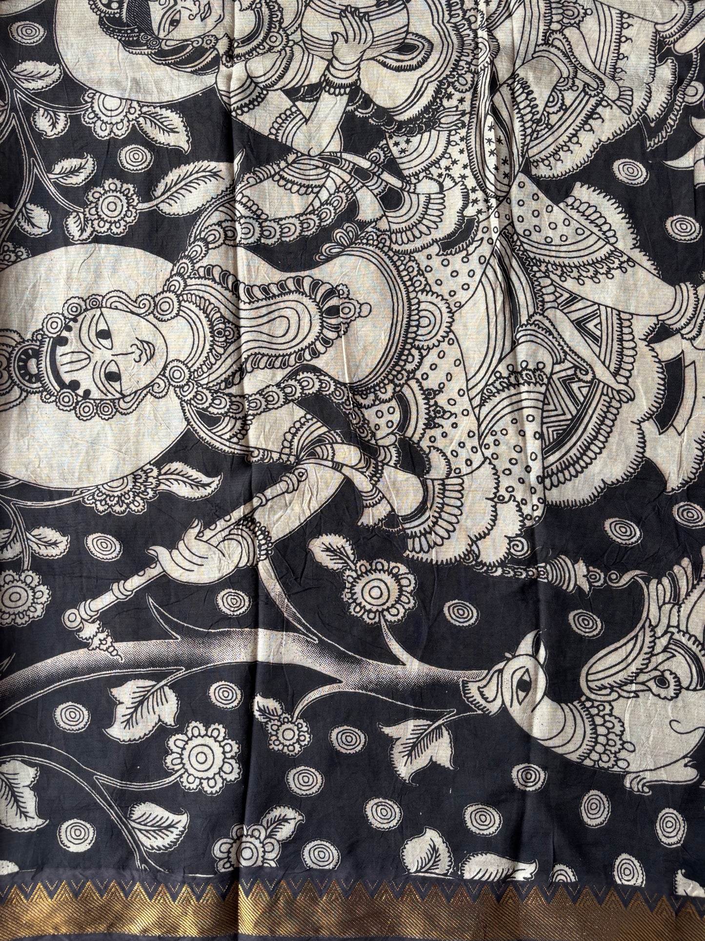 Kalamkari Chennur Silk - Red