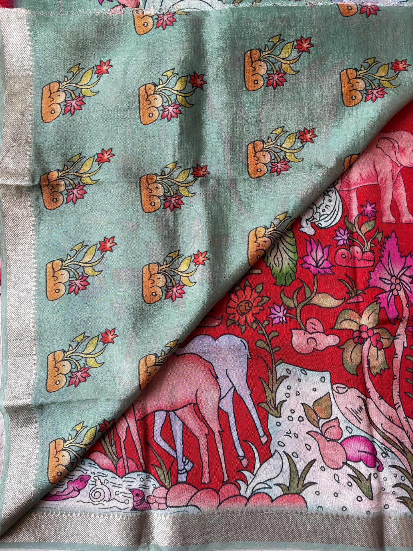Mangalagiri silk digital print