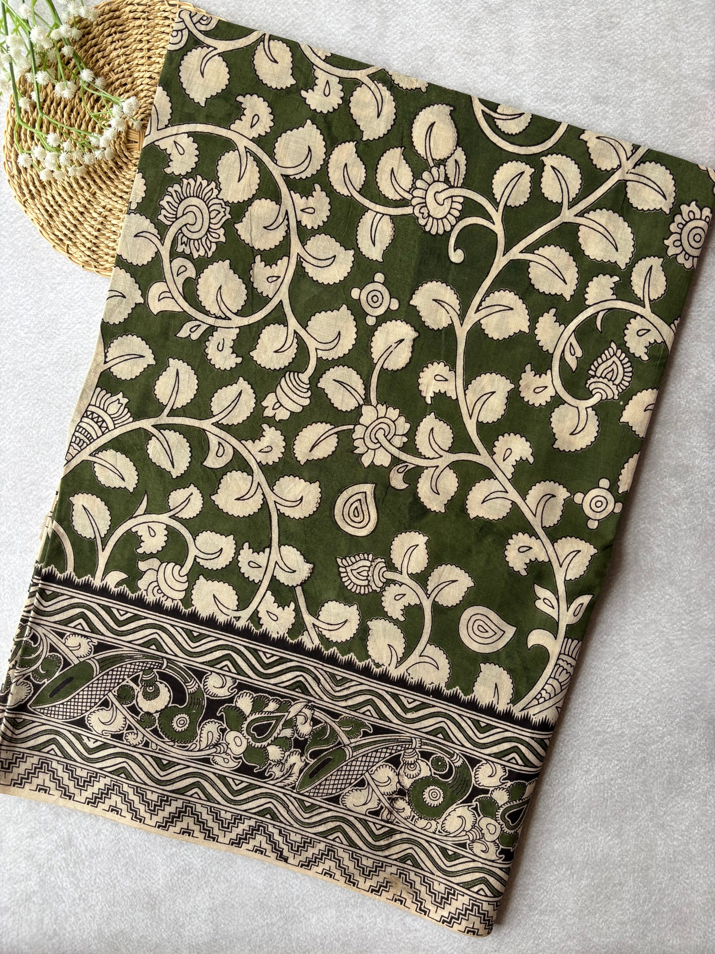 Kalamkari Cotton - Green
