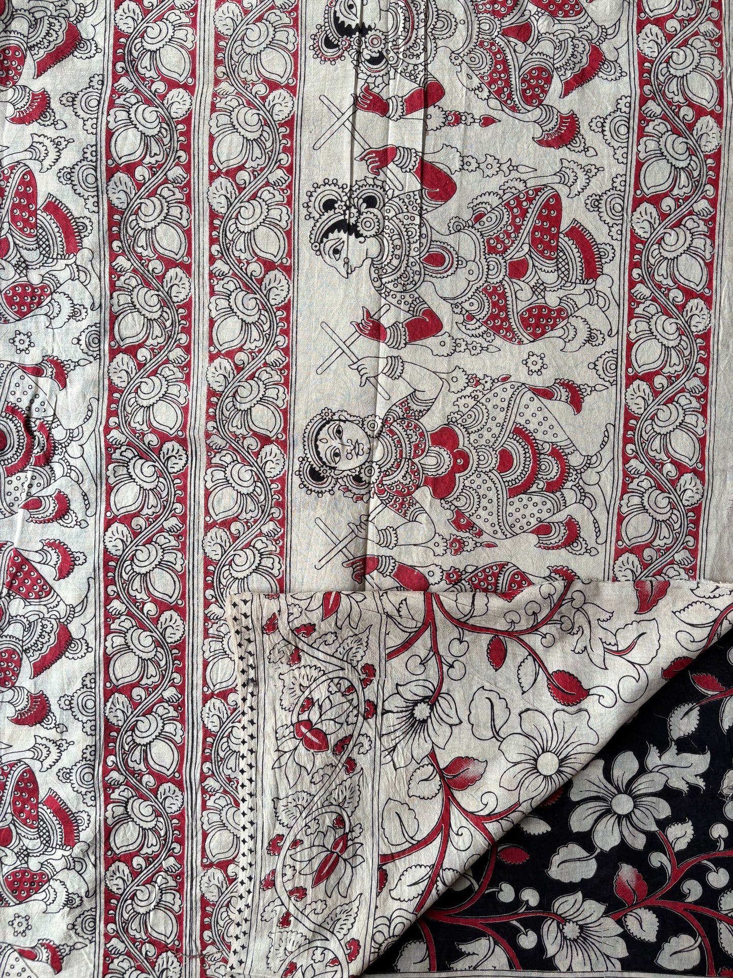 Kalamkari Cotton - Black