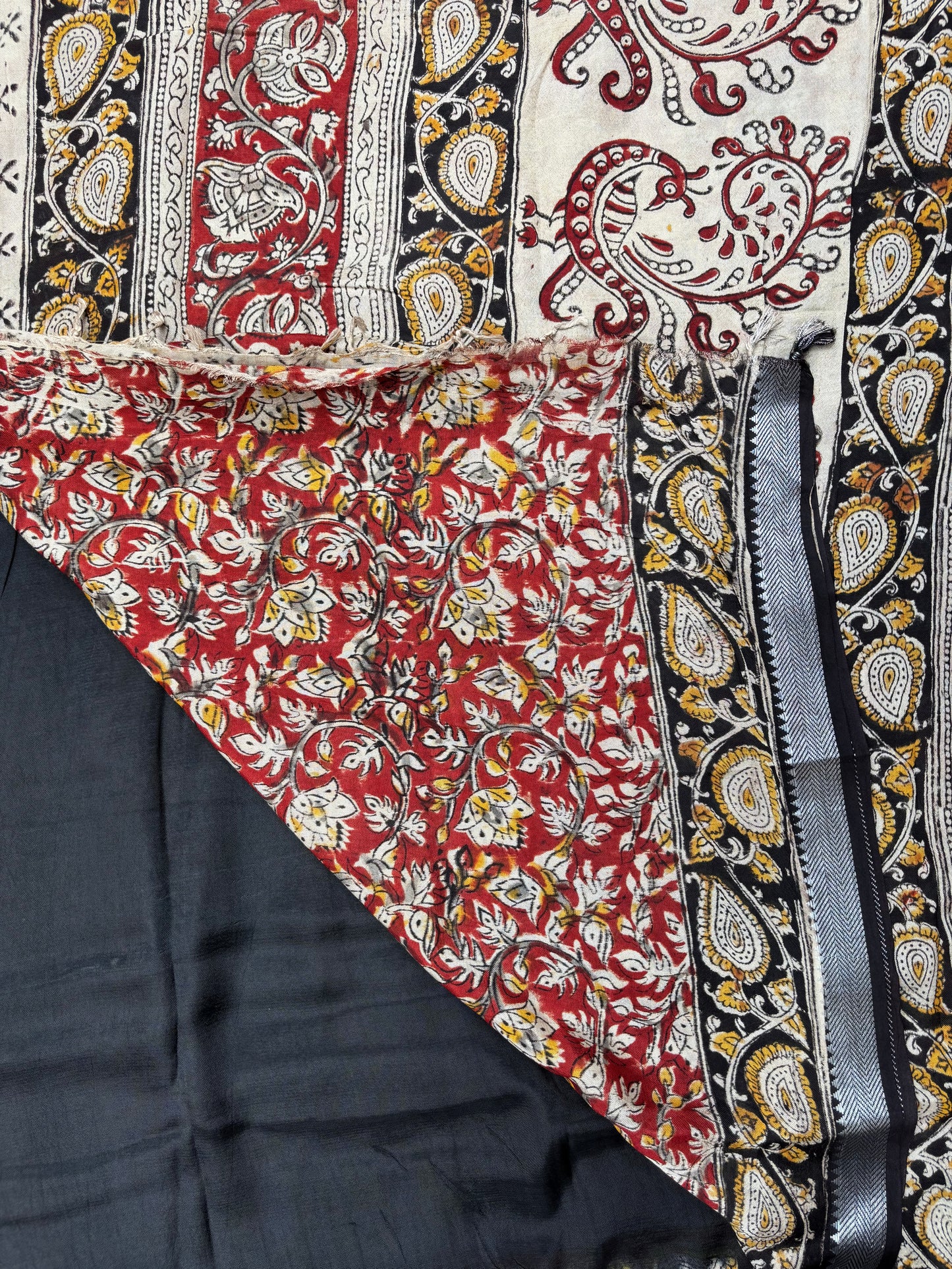 Handblock Kalamkari Chennur Silk