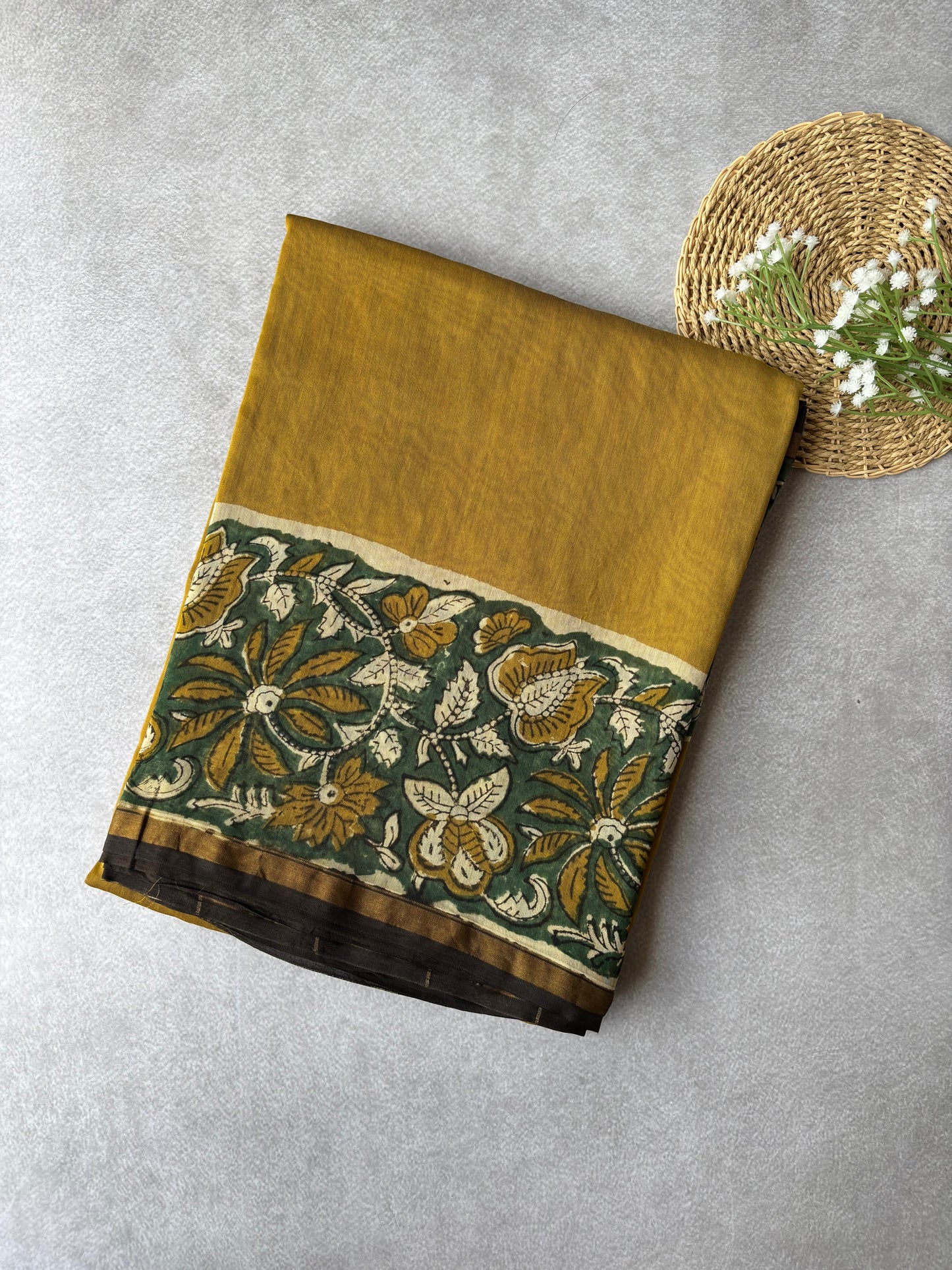 Chanderi Silk Cotton - Mustard