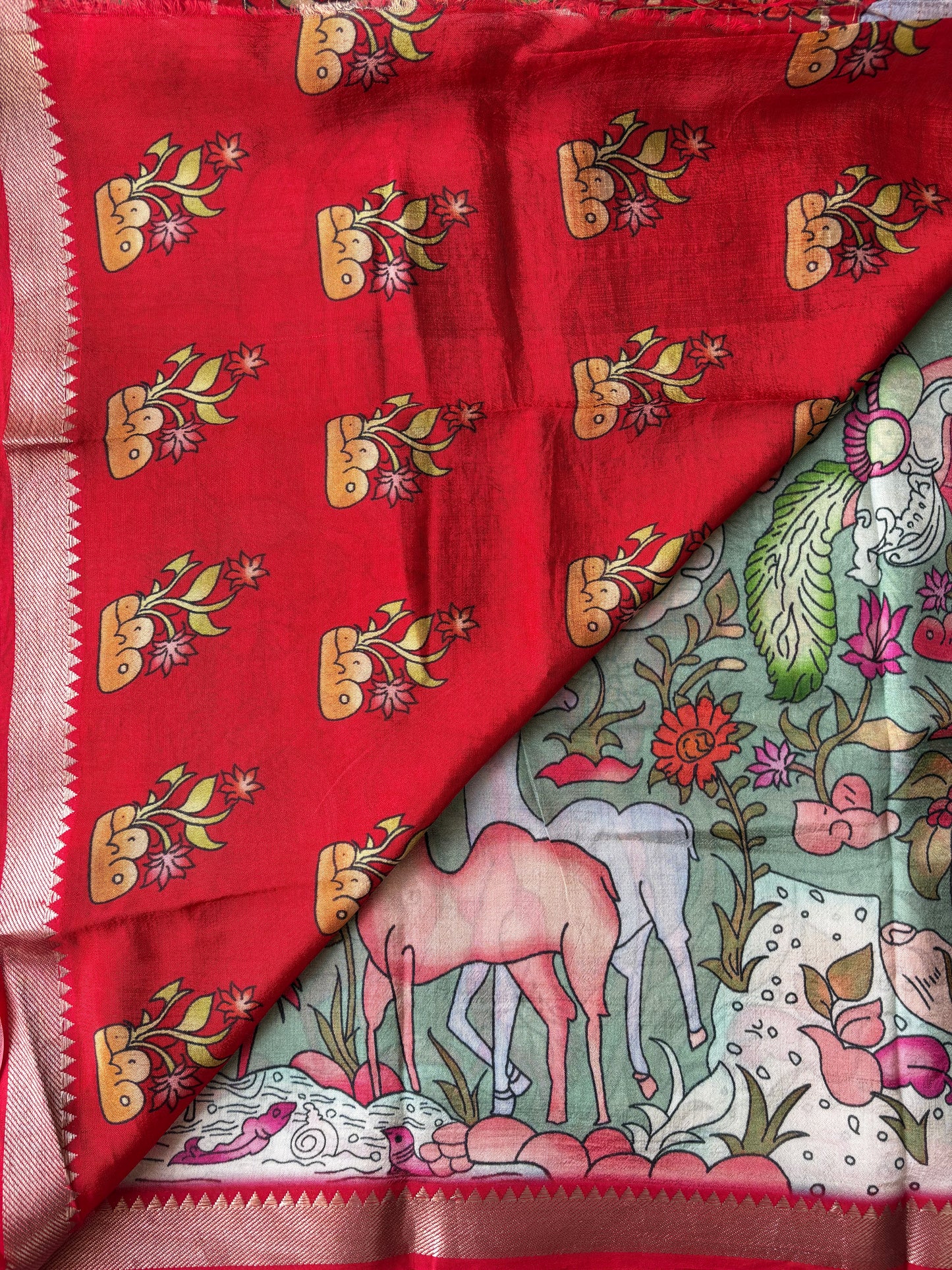 Mangalagiri silk digital print