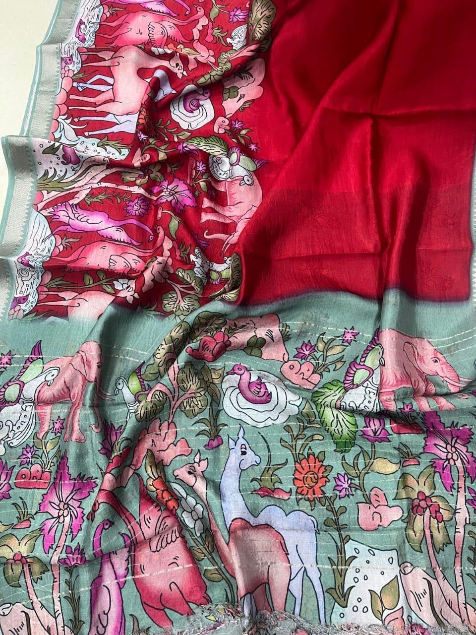 Mangalagiri silk digital print
