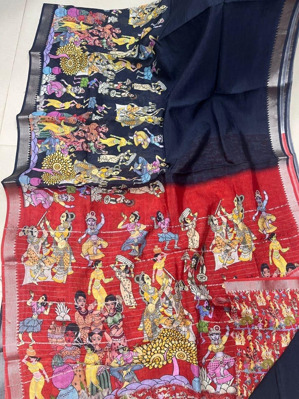 Mangalagiri silk digital print