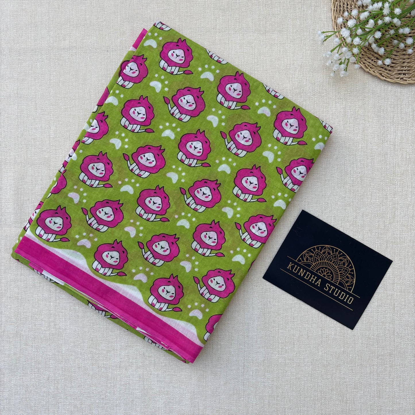 Quirky Mul Cotton - Green