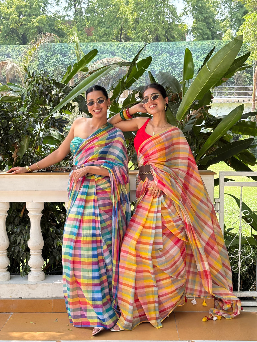 Madras checks mul cotton
