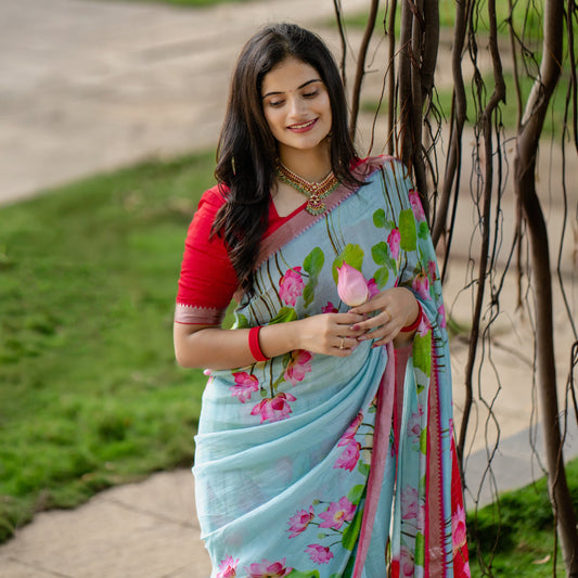 Mangalagiri silk digital print