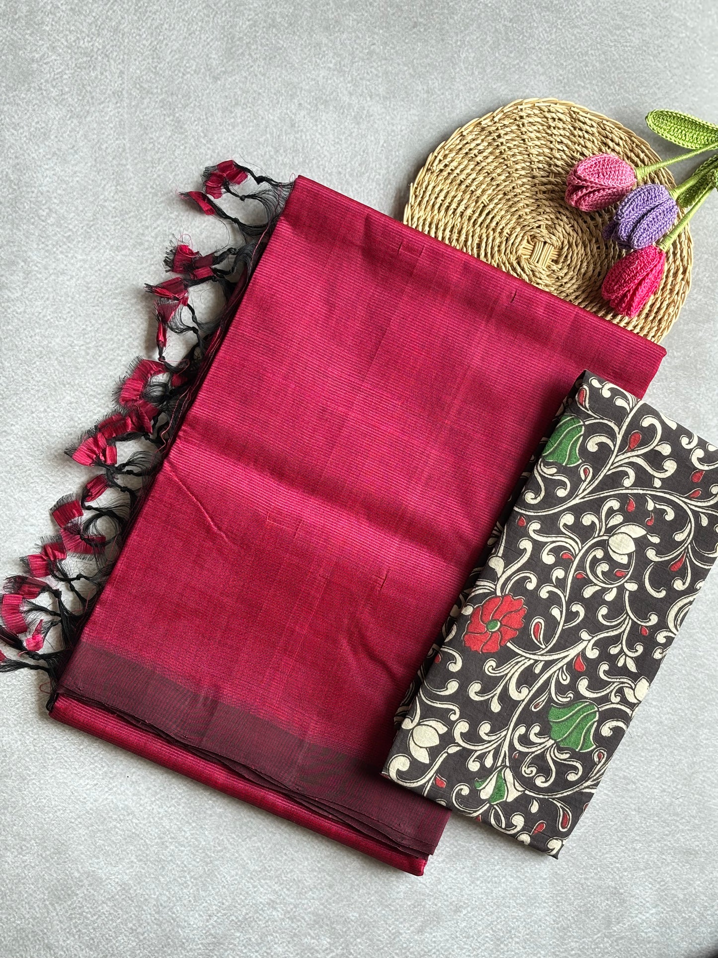 Mangalagiri Silk Cotton - Red