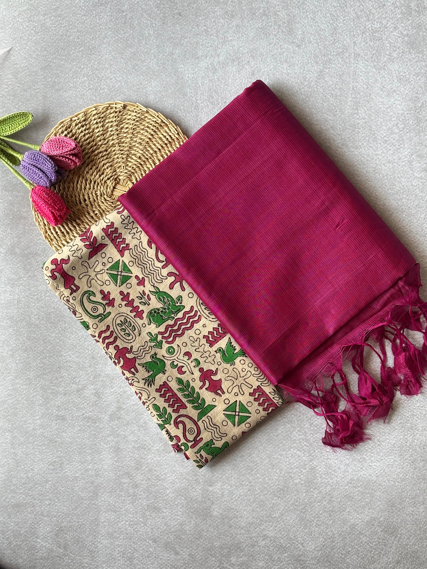 Mangalagiri Silk Cotton - Pink