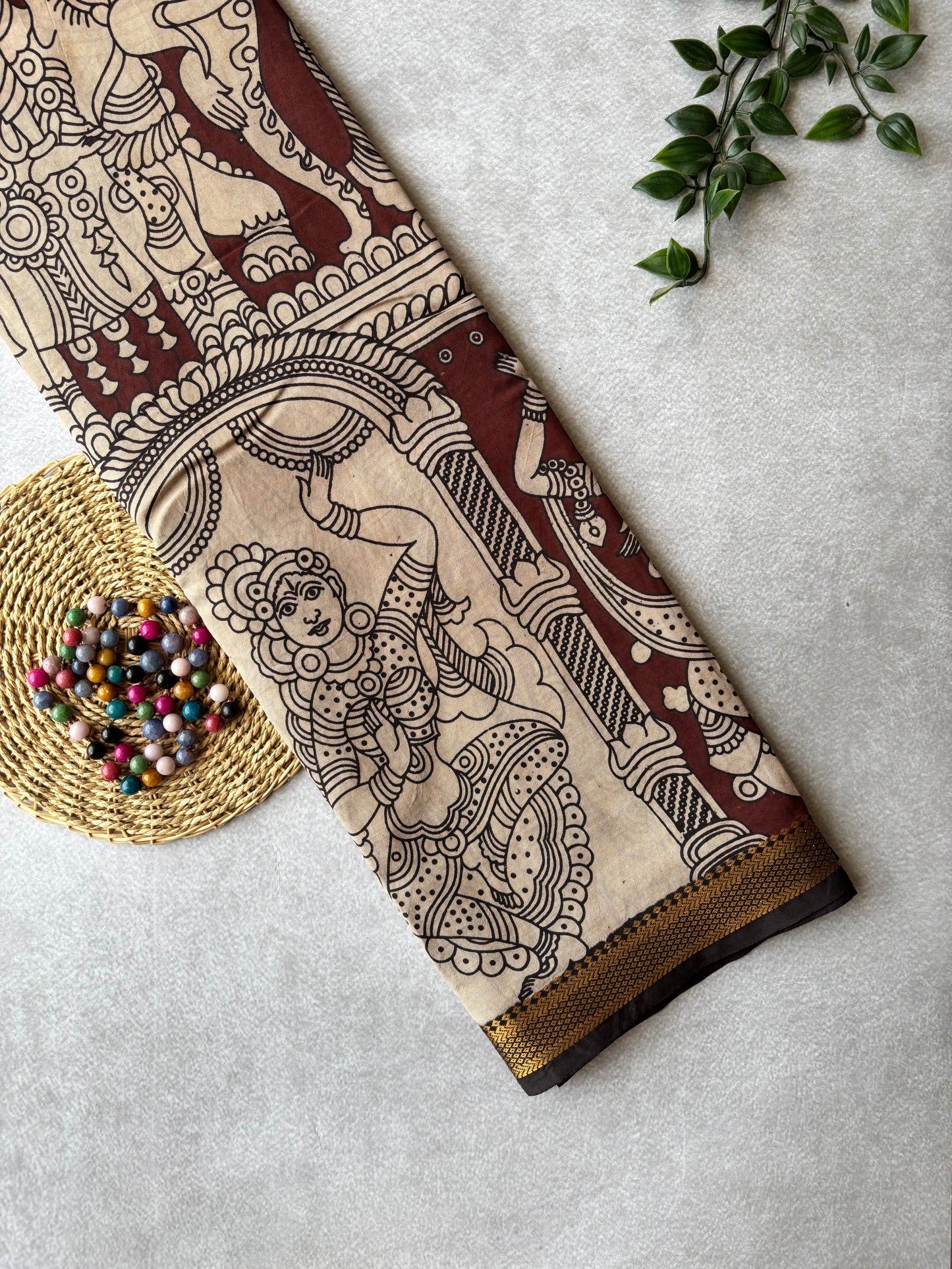 Kalamkari Chennur Silk - Maroon
