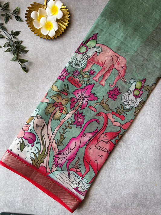 Mangalagiri silk digital print