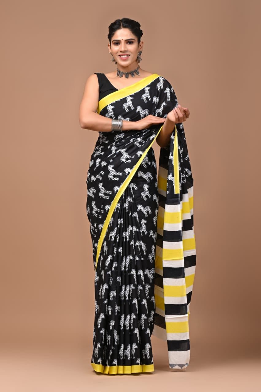 Quirky Mul Cotton - Black