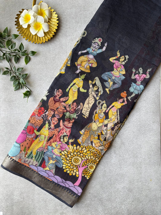 Mangalagiri silk digital print