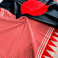 Ajrakh Mul Cotton - Red Stripes