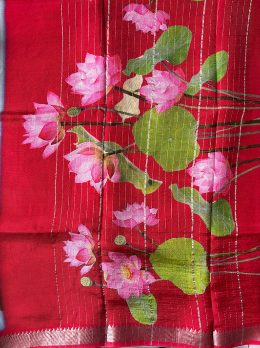 Mangalagiri silk digital print