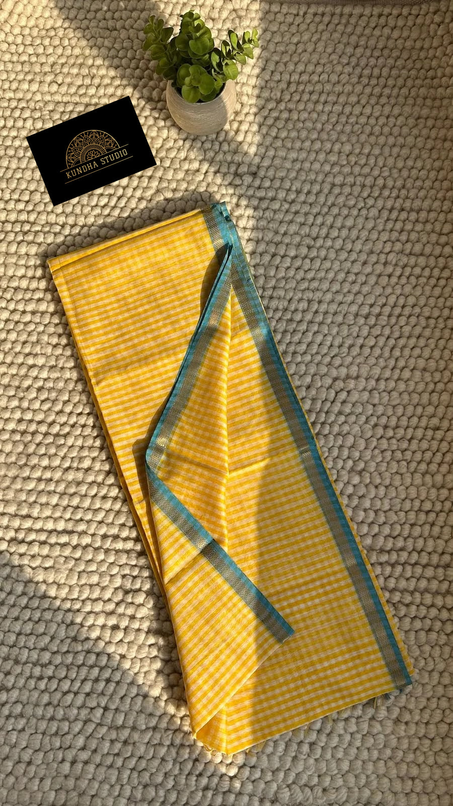 Checks Handwoven Maheshwari Silk cotton