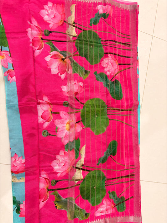 Mangalagiri silk digital print