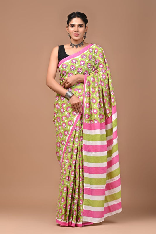 Quirky Mul Cotton - Green