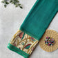 Gap border Premium Kalamkari Chennur Silk