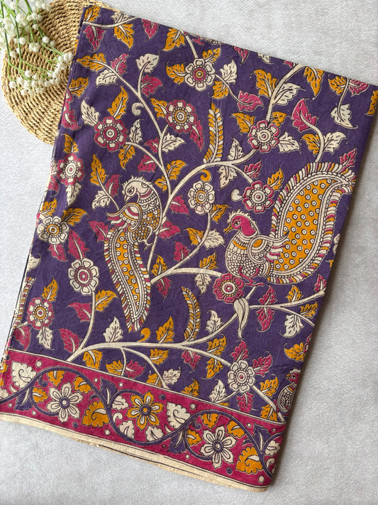 Kalamkari Cotton - Violet