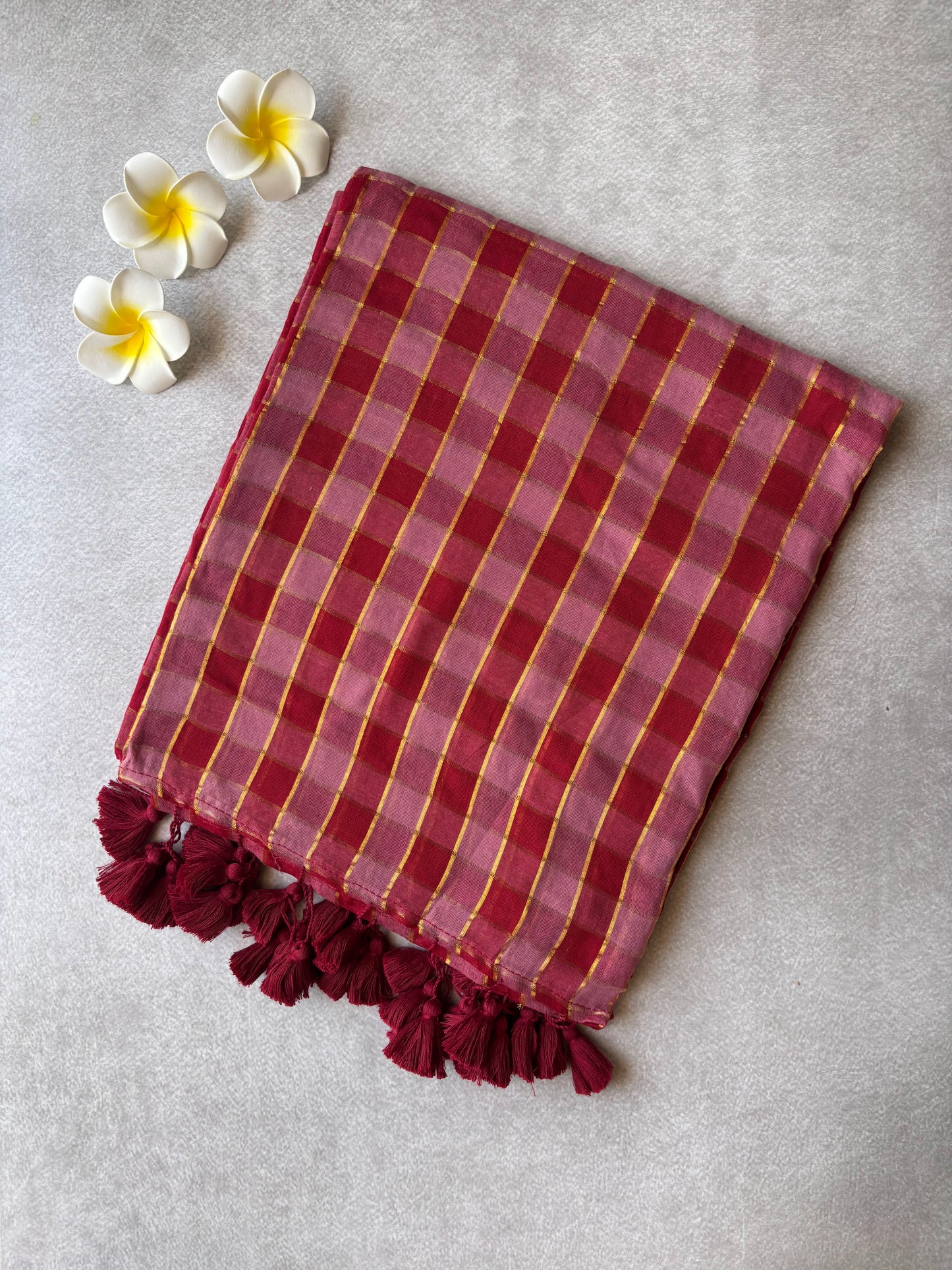 Madras checks mul cotton