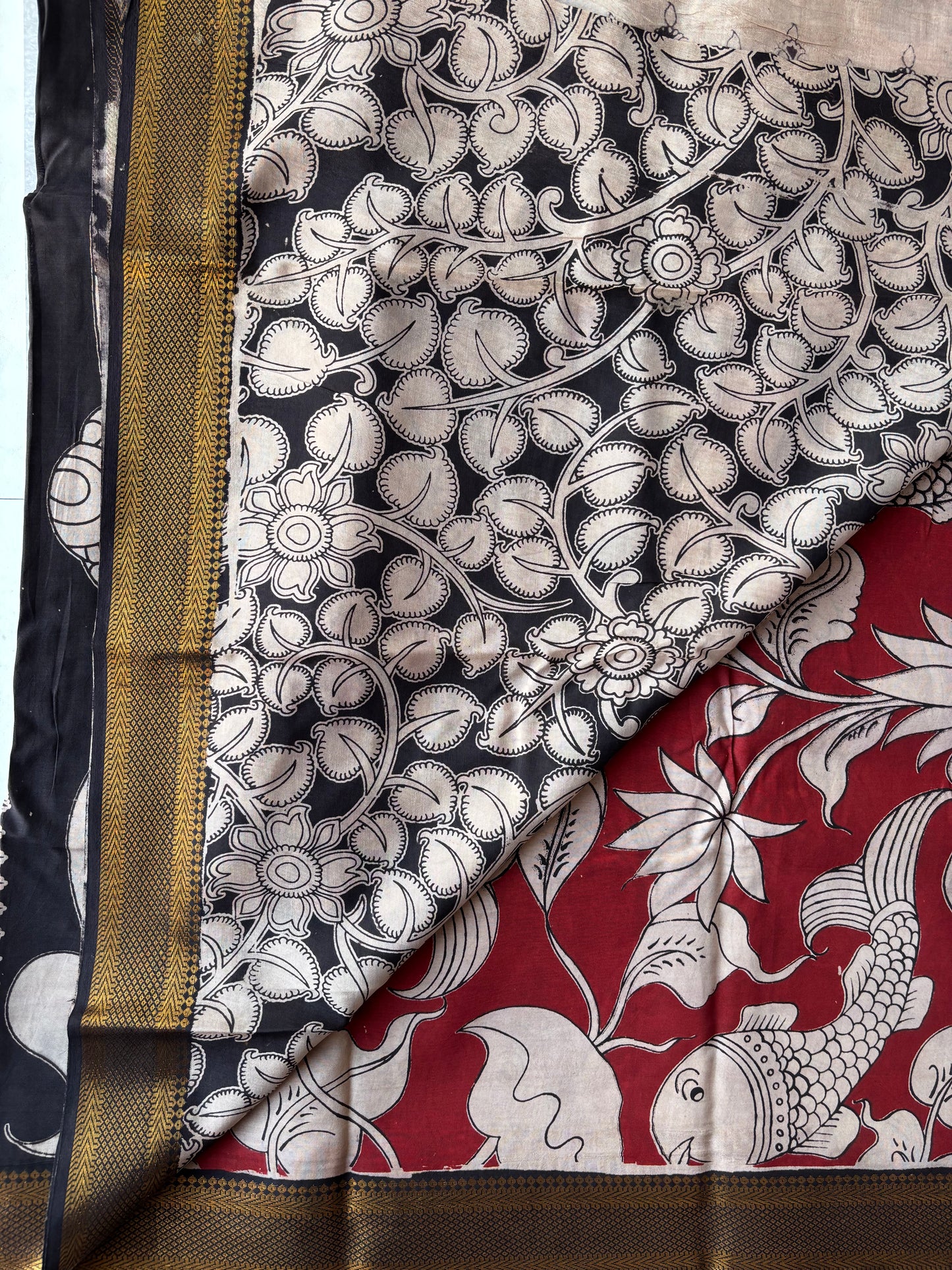 Kalamkari chennur silk