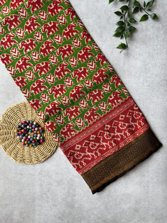 Kalamkari Chennur Silk - Green