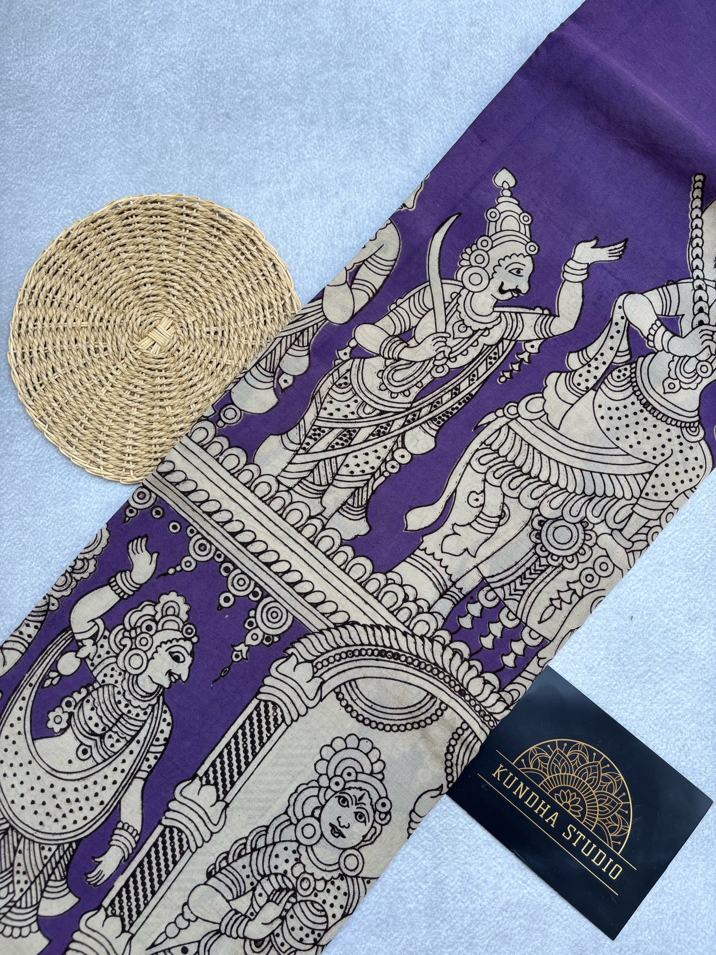 Kalamkari Chennur Silk - Purple