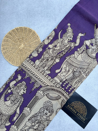 Kalamkari Chennur Silk - Purple