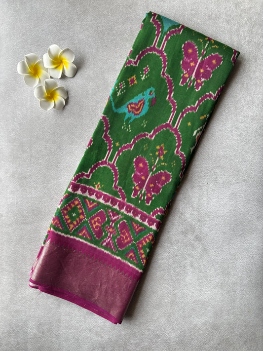 Handloom Mangalagiri Patola Print