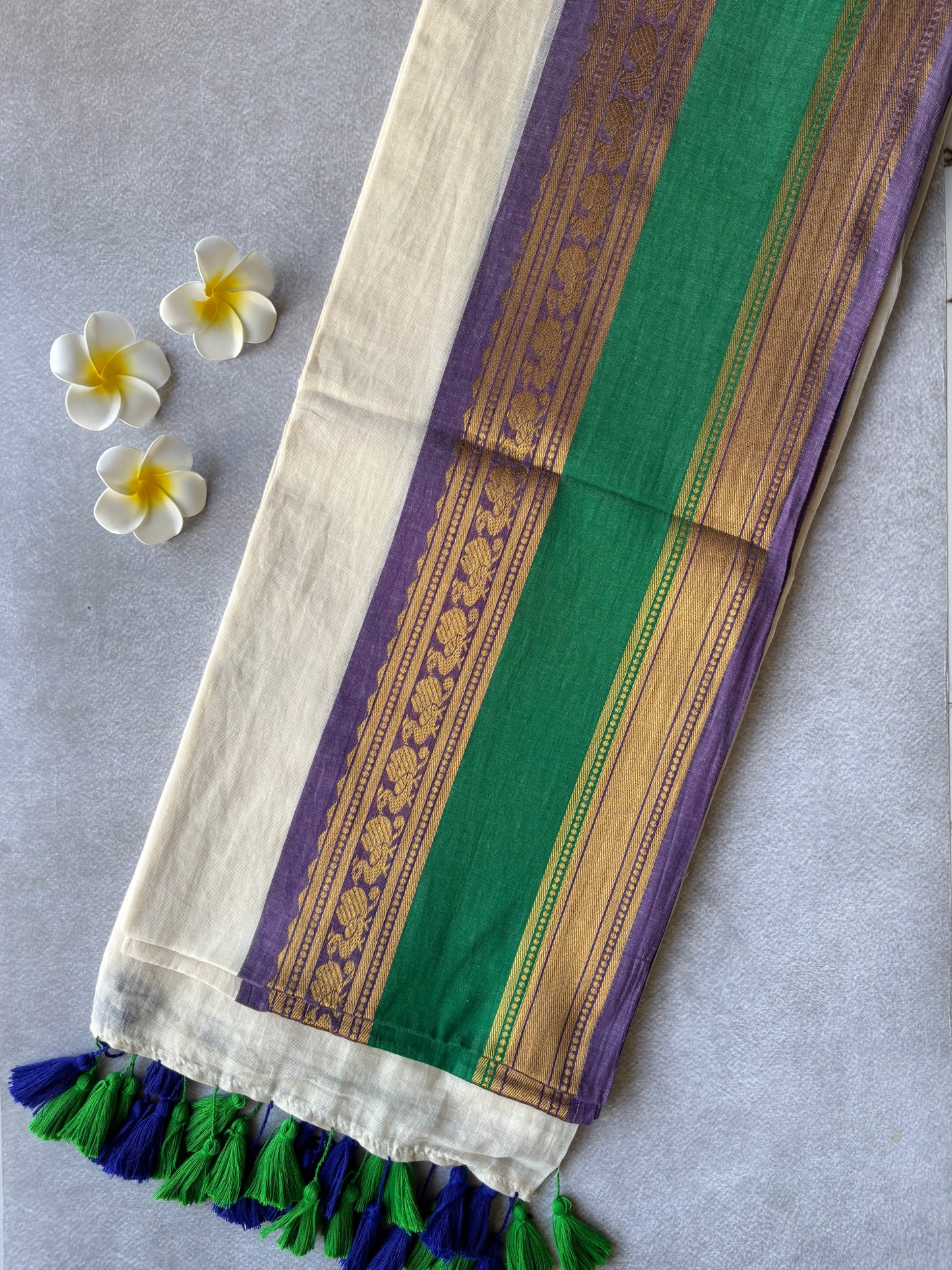 Mul cotton kanchi border