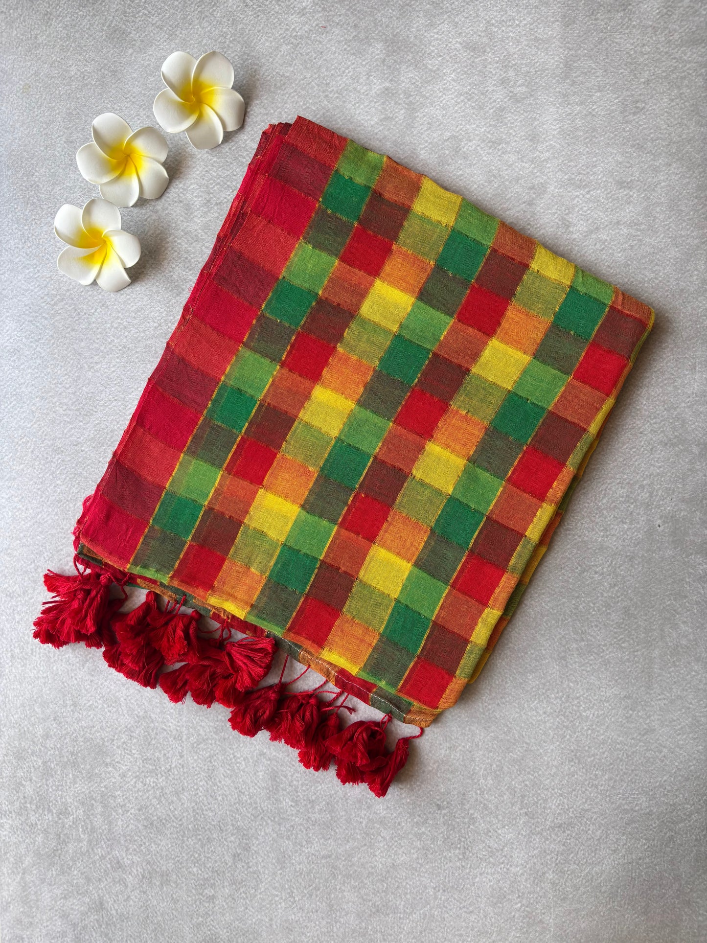 Madras checks mul cotton