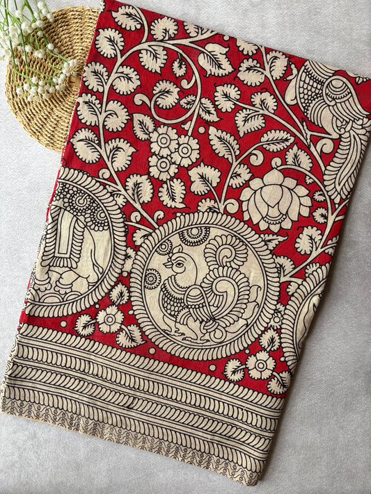 Kalamkari Cotton - Red