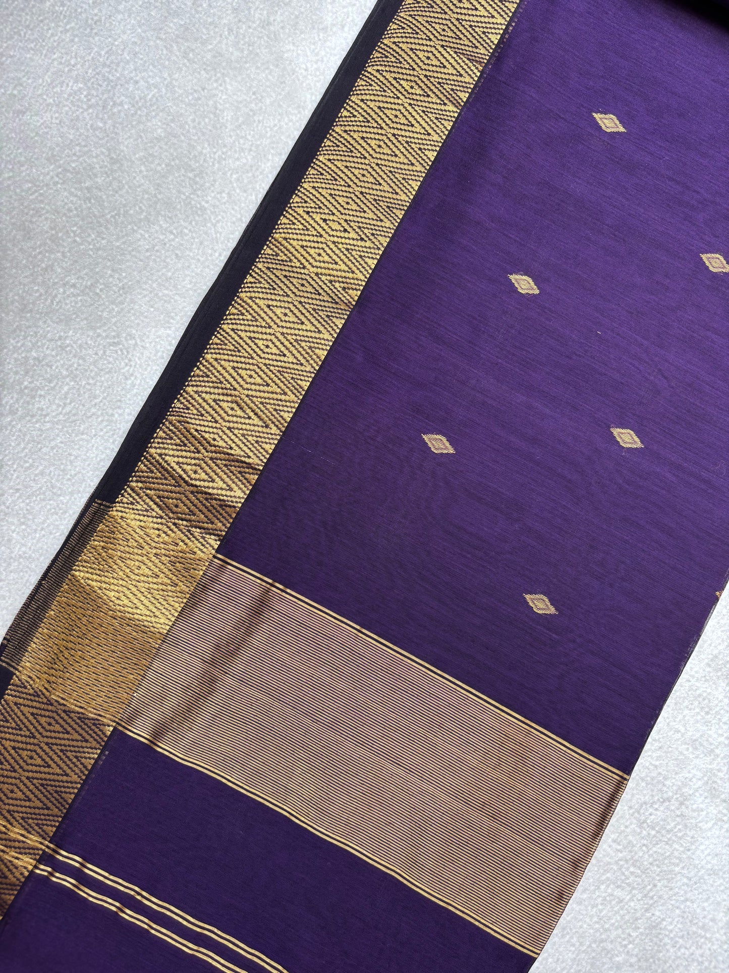 Maheshwari Silk Cotton - Purple - Nayanathara