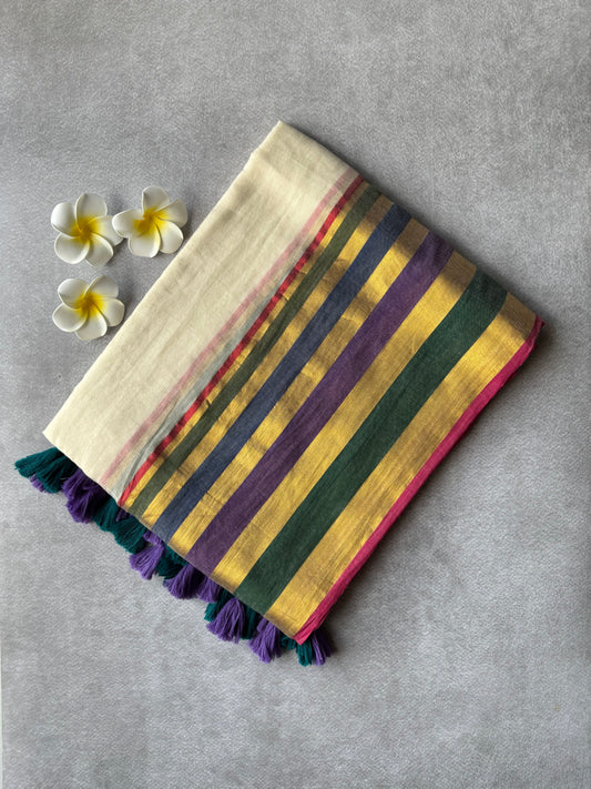 Mul cotton stripe border