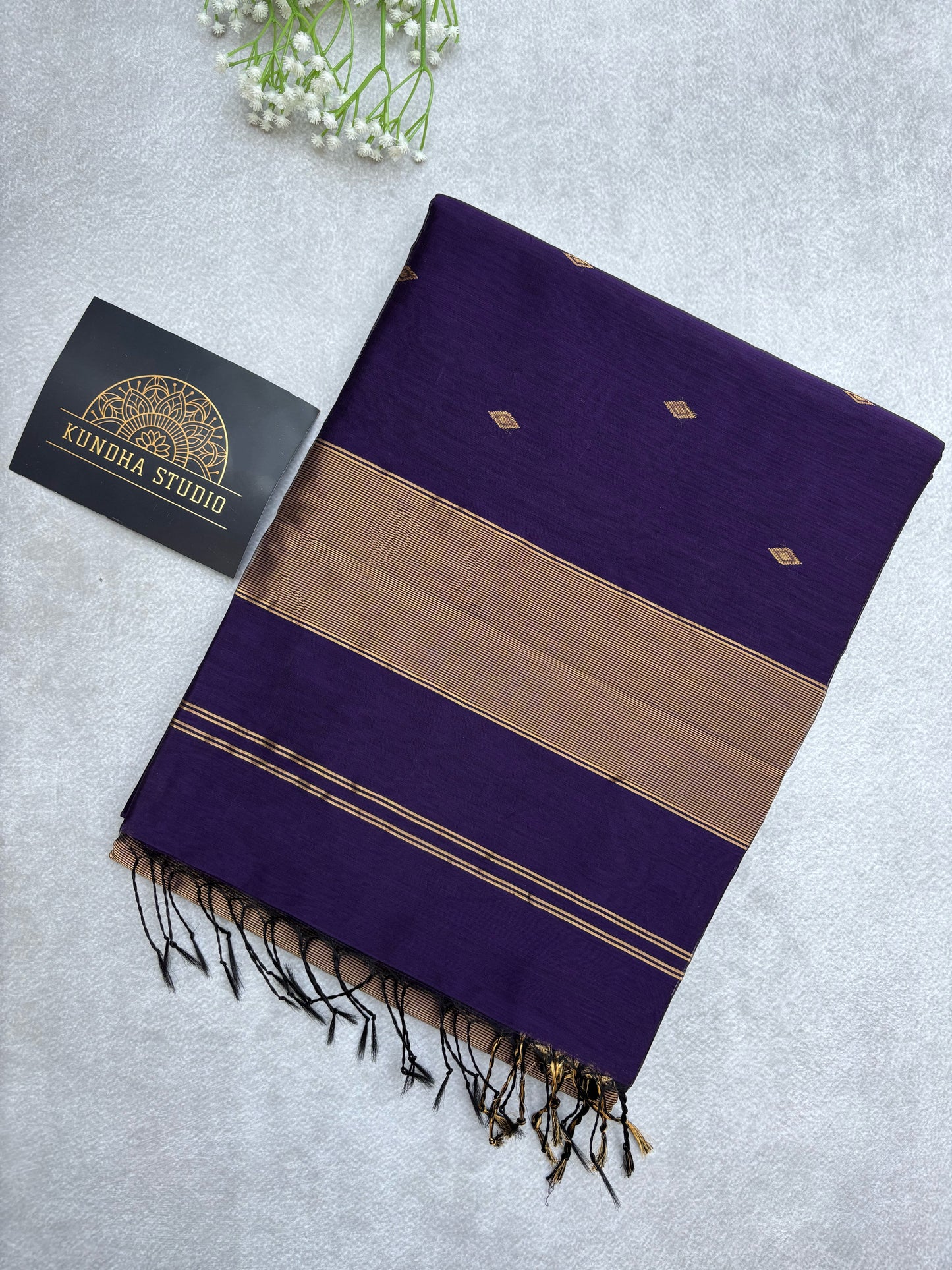 Maheshwari Silk Cotton - Purple - Nayanathara