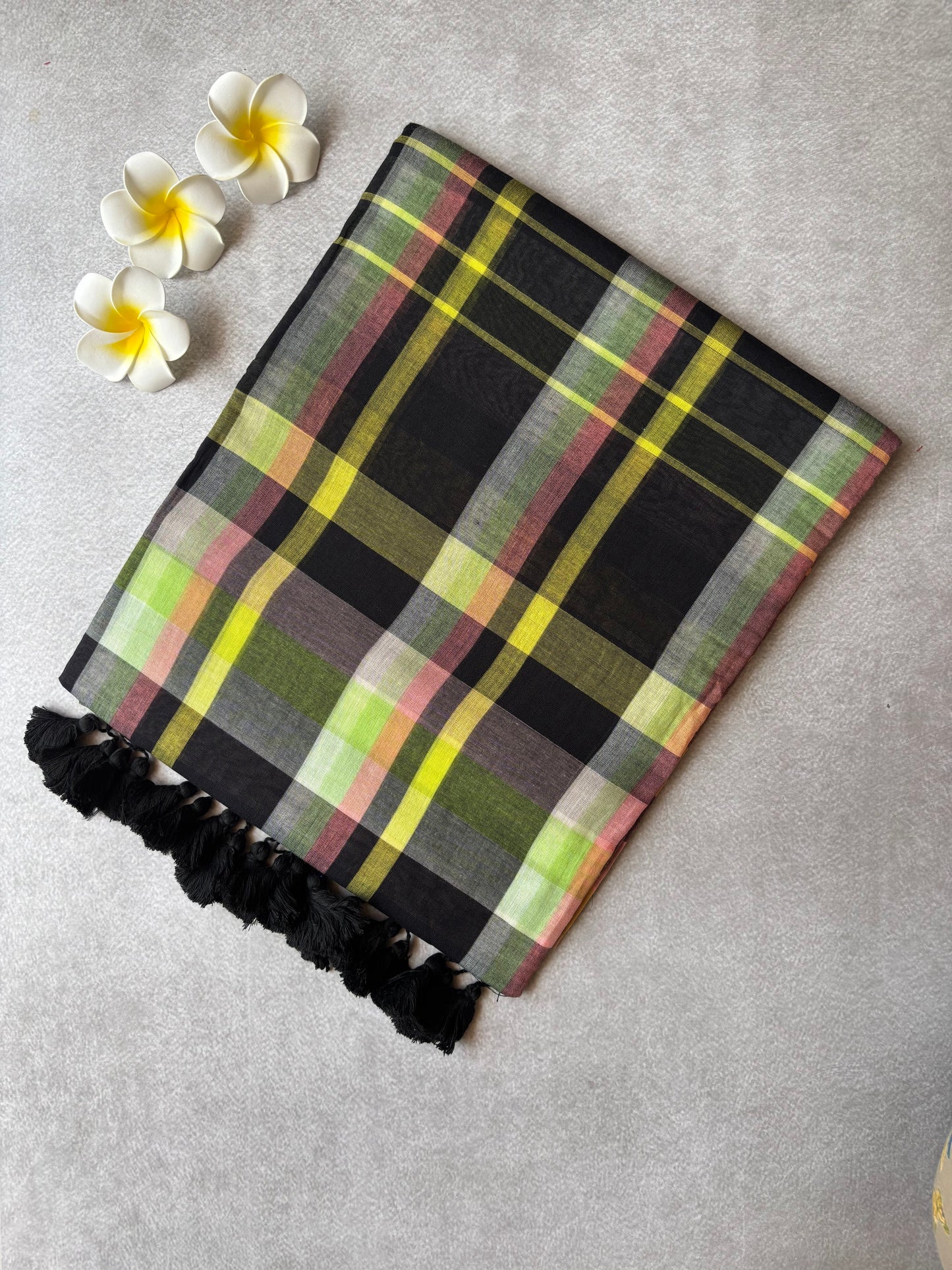Madras checks mul cotton