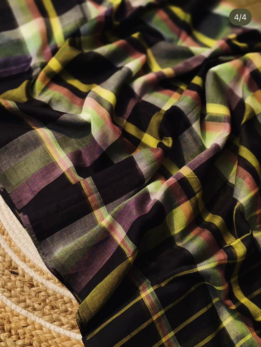 Madras checks mul cotton