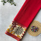 Gap border Premium Kalamkari Chennur Silk