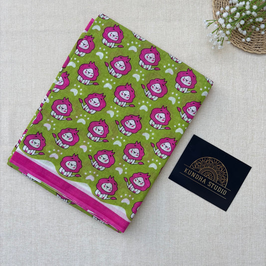 Quirky Mul Cotton - Green