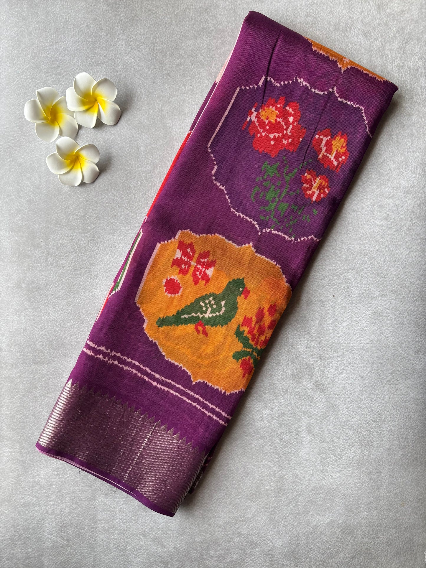 Handloom Mangalagiri Patola print