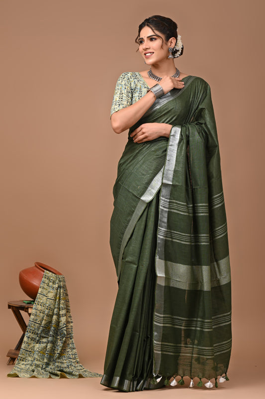 Linen Cotton - Green