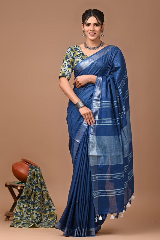 Linen Cotton - Blue