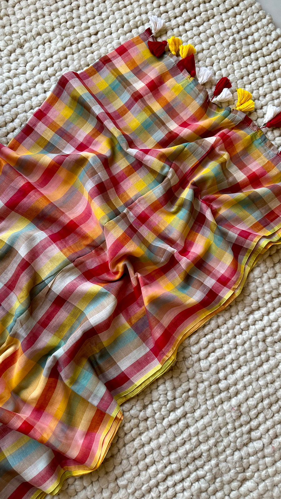 Madras checks mul cotton